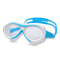 Дитяча маска для плавання Renvo Karu JR Anti-fog Білий Блакитний OSFM (1SM100-0603)