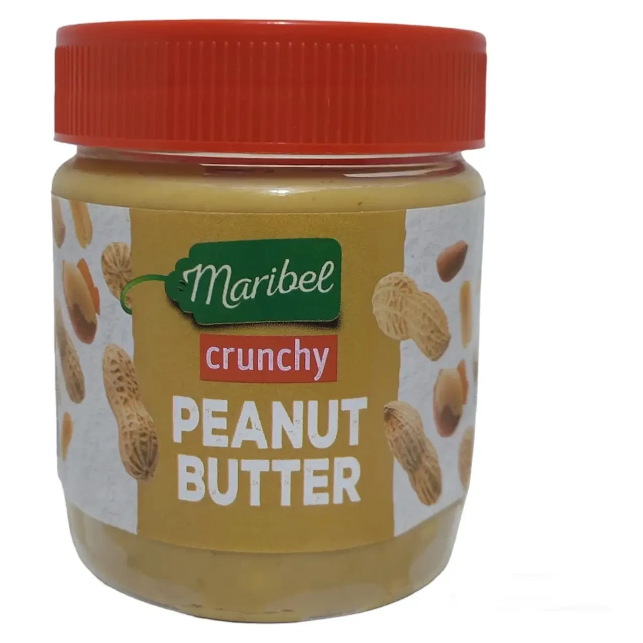 Арахісова паста зі шматочками арахісу Maribel Peanut Butter, 350 г кранч, хрустка, фото 1