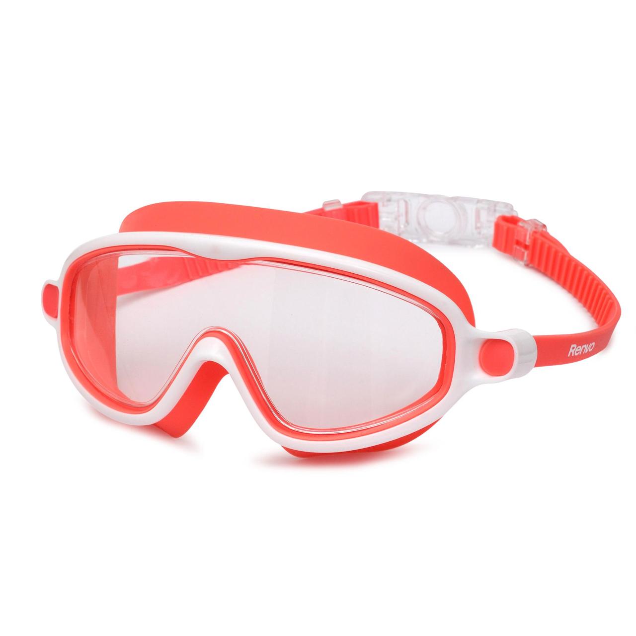 Дитяча маска для плавання Renvo Garsen JR Anti-fog Червоний Білий OSFM (1SM110-0503), фото 1