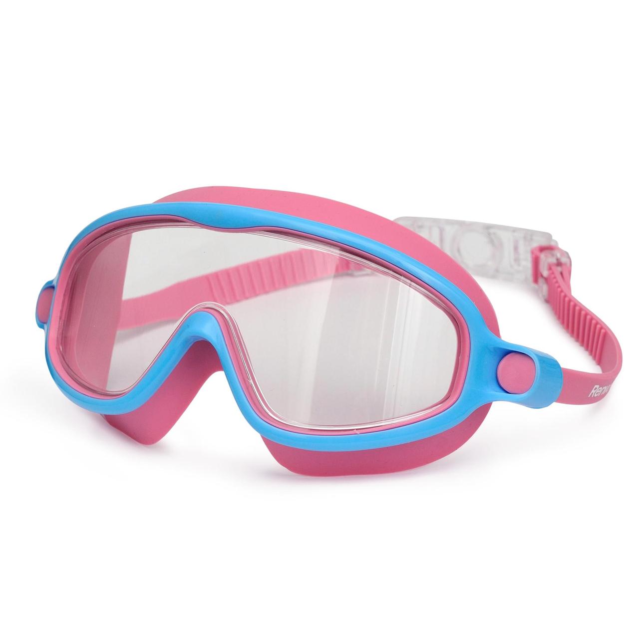 Дитяча маска для плавання Renvo Garsen JR Anti-fog Фуксія Блакитний OSFM (1SM110-0504), фото 1