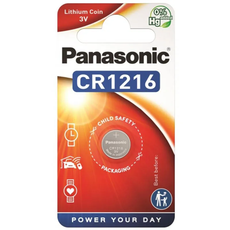 Батарейка Panasonic CR1216 літієва 3V (ціна за 1 шт)
