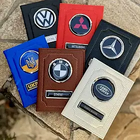 Обкладинка для документів з логотипом авто та держ номером