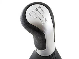 Skoda Fabia II 07-12 ручка перемикання передач хром + чохол