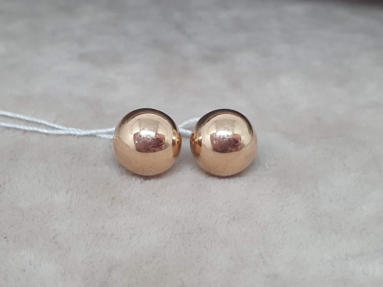 Золоті сережки-пуссети. 580082