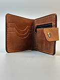 Шкіряний гаманець DIXON коньяк, фото 3