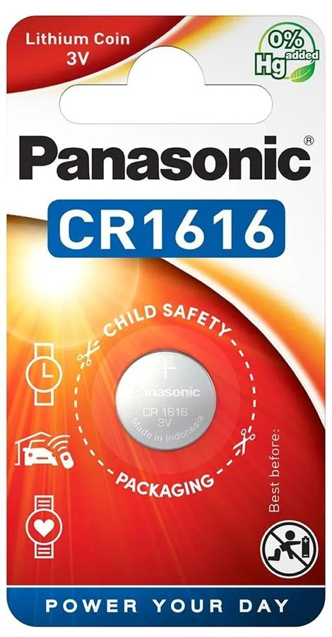 Батарейка Panasonic CR1616 літієва 3V (ціна за 1 шт)