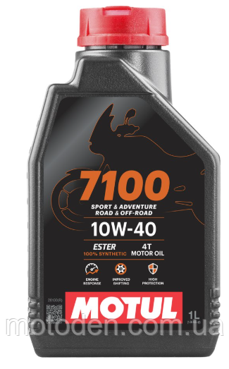 Олива моторна MOTUL 7100 4T SAE 10W40 (1L), фото 1