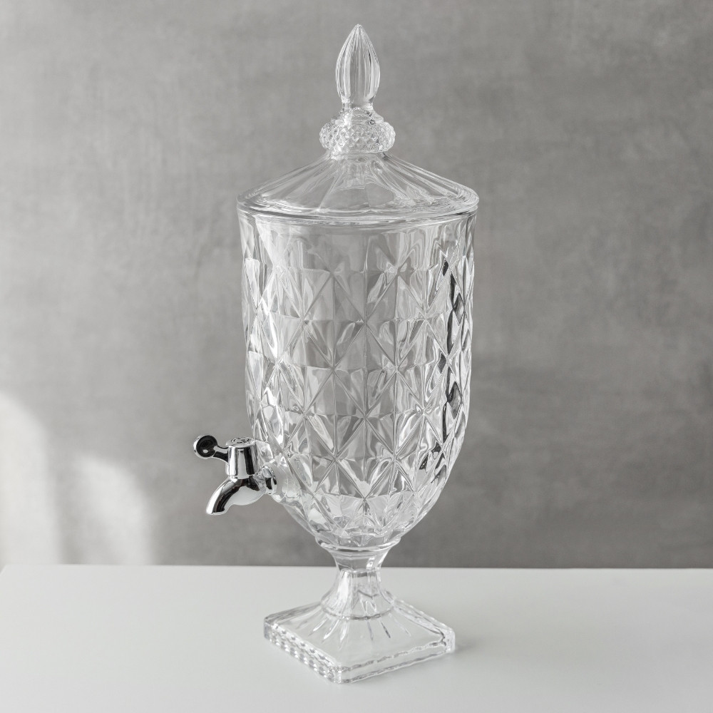 Лимонадниця для напоїв скляна з краном 5 л 52х19 см 19229-005