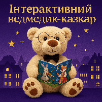 Інтерактивне ведмежа-казкар (29 см) Limo Toy - бежевий, 8 казок українською мовою FT0034-1, фото 3