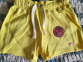 NEXT Шорти жовті для дівчинки бавовна 5-6 років зріст 116