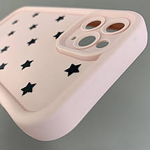Чохол для Apple iPhone 11 Pro чохол з високими бортами із зірочками на телефон айфон 11 про рожевий q05d, фото 5
