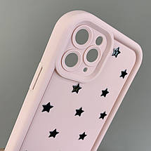 Чохол для Apple iPhone 11 Pro чохол з високими бортами із зірочками на телефон айфон 11 про рожевий q05d, фото 3