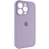 Силіконовий чохол для iPhone 14 Pro - Full Camera з мікрофіброю (Лого), Purple, фото 2