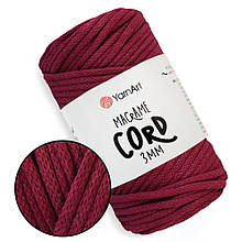 YarnArt Macrame Cord 3 мм, Бордо №781
