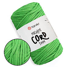 YarnArt Macrame Cord 3 mm, Зелений неон No802