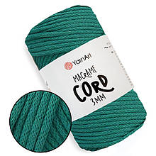 YarnArt Macrame Cord 3 мм, Темна бірюза №783