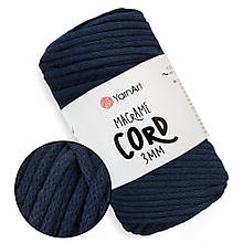 YarnArt Macrame Cord 3 мм, Темно-синій №784