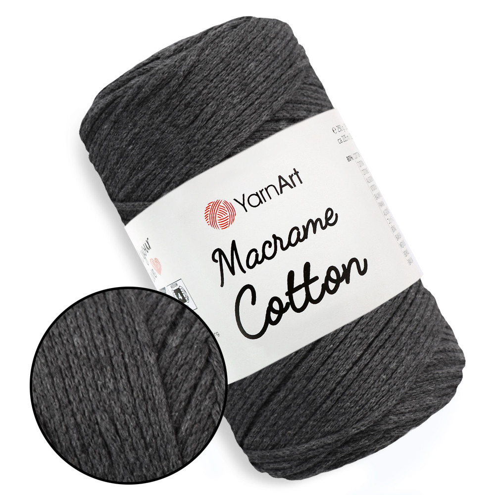 YarnArt Macrame Cotton, Графіт No758
