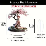 Акрилова фігурка статуетка дівчина під сакурою / 15 см, фото 3