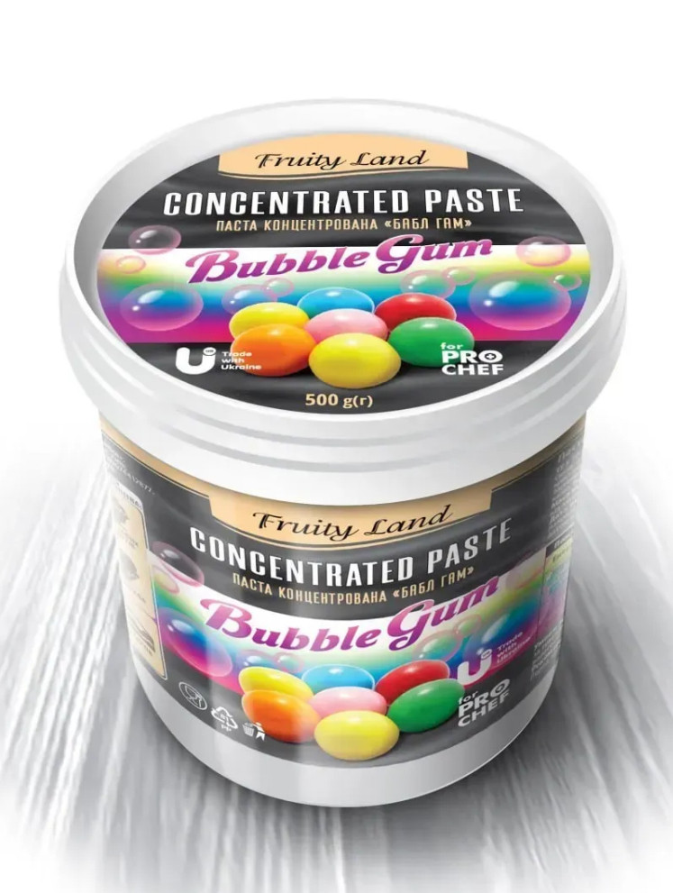 Концентрована ароматизована паста Bubble Gum рожева 500 г