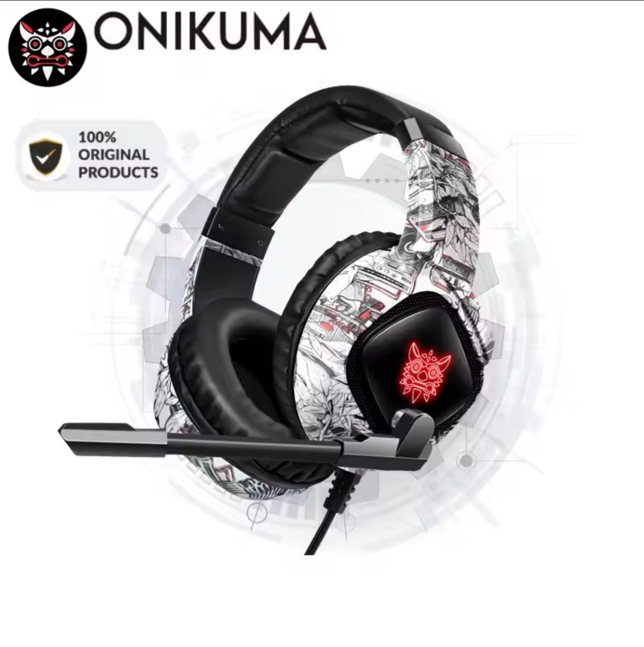 Ігрові навушники ONIKUMA К19 з мікрофоном
