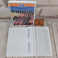 Порожня карта кольорів для зразків муліне DMC