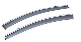 Дефлектори вікон (вітровики) SUN VISORS з хромом FORD EDGE 2015-