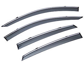 Дефлектори вікон (вітровики) SUN VISORS з хромом Honda ACCORD 10 2018-
