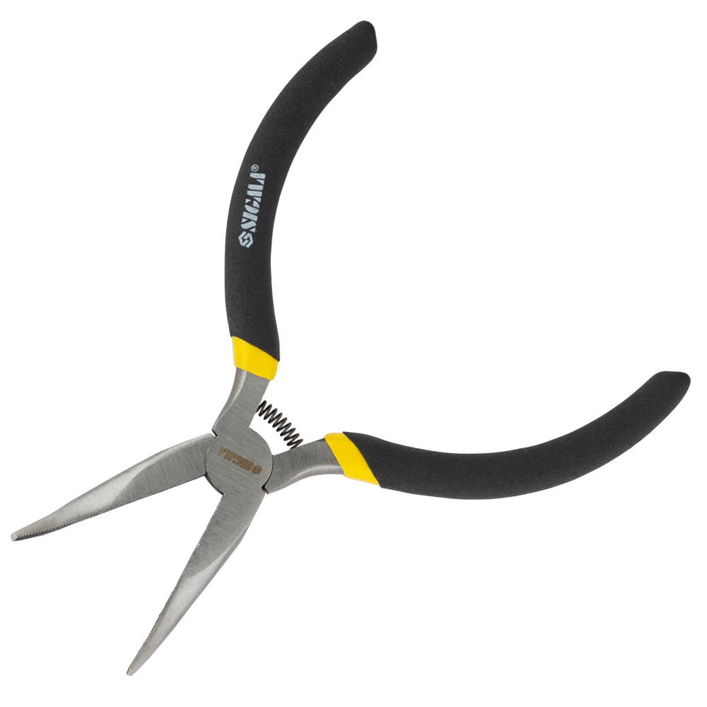 Довгогубці вигнуті 125 мм прогумовані ручки Mini SIGMA (4356311), фото 1