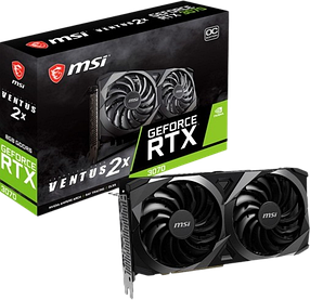 Відеокарта GeForce RTX 3070 8GB MSI Ventus 2X OC (RTX 3070 VENTUS 2X OC) Б/В