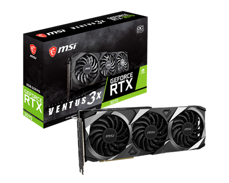 Відеокарта GeForce RTX 3070 8GB MSI Ventus 3X OC (RTX 3070 VENTUS 3X OC) Б/В, фото 1
