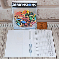 Порожня карта кольорів для зразків муліне Dimensions