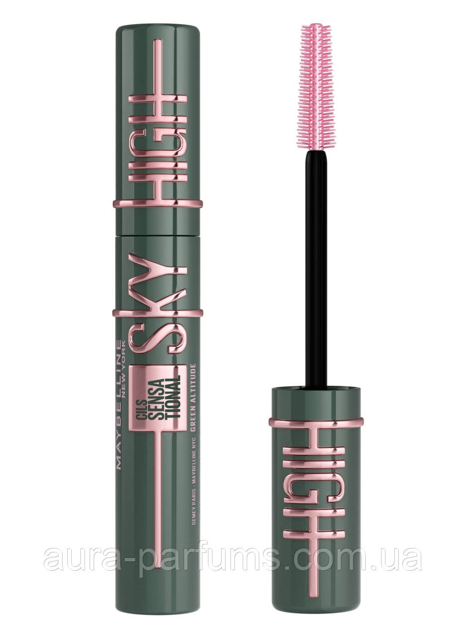 Туш для безмежного подовження та обсягу Maybelline New York Lash Sensational Sky High Green Altitude