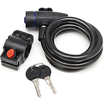 Замок велосипедний S3, 2 ключі, спіральний, 10x1300 мм