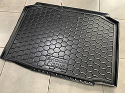 Килимок в багажник SKODA Fabia II з 2007 р. хетчбек (AVTO-GUMM) пластік+гума