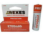 Акумулятор Arexes 18650 Li-Ion 2700 mAh із захистом