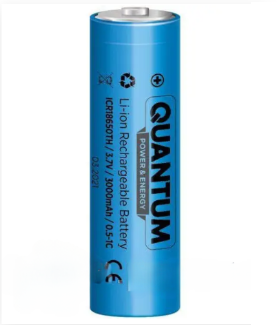 Акумулятор Quantum Li-ion ICR18650 3000mAh 0,5-1С з клемним виступом, фото 1