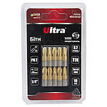 Біти PH2×25мм 1⁄4" 10 шт S2 TIN (блістер) ULTRA (4014152)