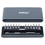 Викрутка + біти 1/4" 24 шт CrV для мобільних телефонів (пласт. кейс) SIGMA (4003251)