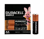 Батарейки Duracell Simply AA LR06, Alkaline (2шт.)