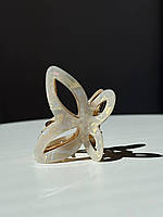 Крабик метелик перламутровий білий NEW