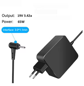 Зарядний пристрій для ноутбука 3,0-1,1 mm 3,42A 19V 65W Acer, Asus, Samsung Square нова