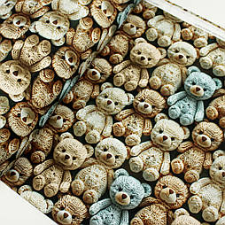 Ранфорс digital з цифровим друком 5D "В'язані ведмедики" № SB-3473