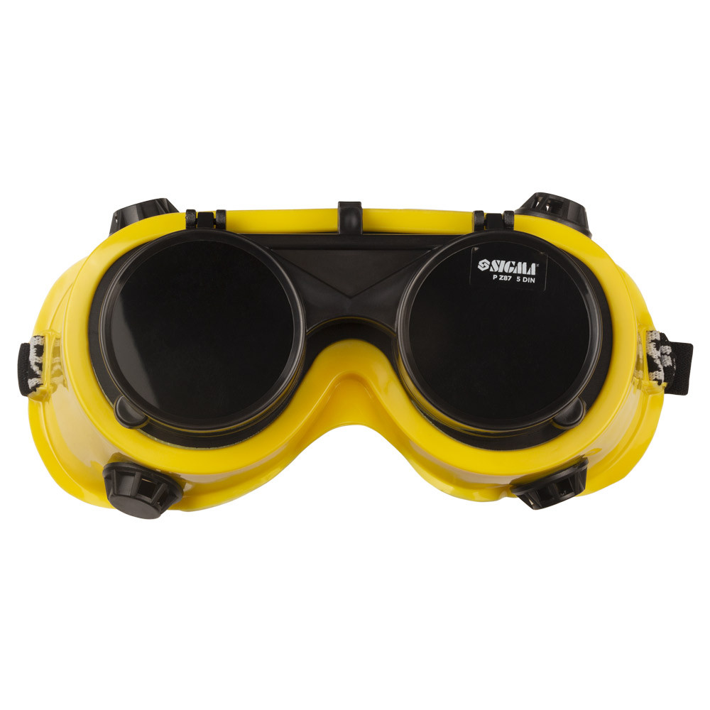 Окуляри зварника з відкидним склом (круглі) SIGMA (9413651), фото 1