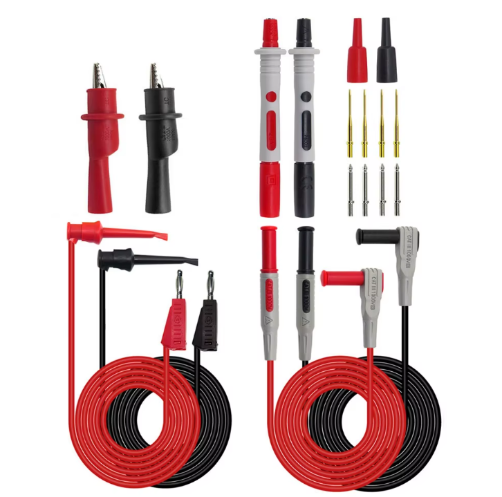 Щупи для мультиметра P1308B, тестові дроти, набір 18 шт., комплект вимірювальних щупів, фото 1