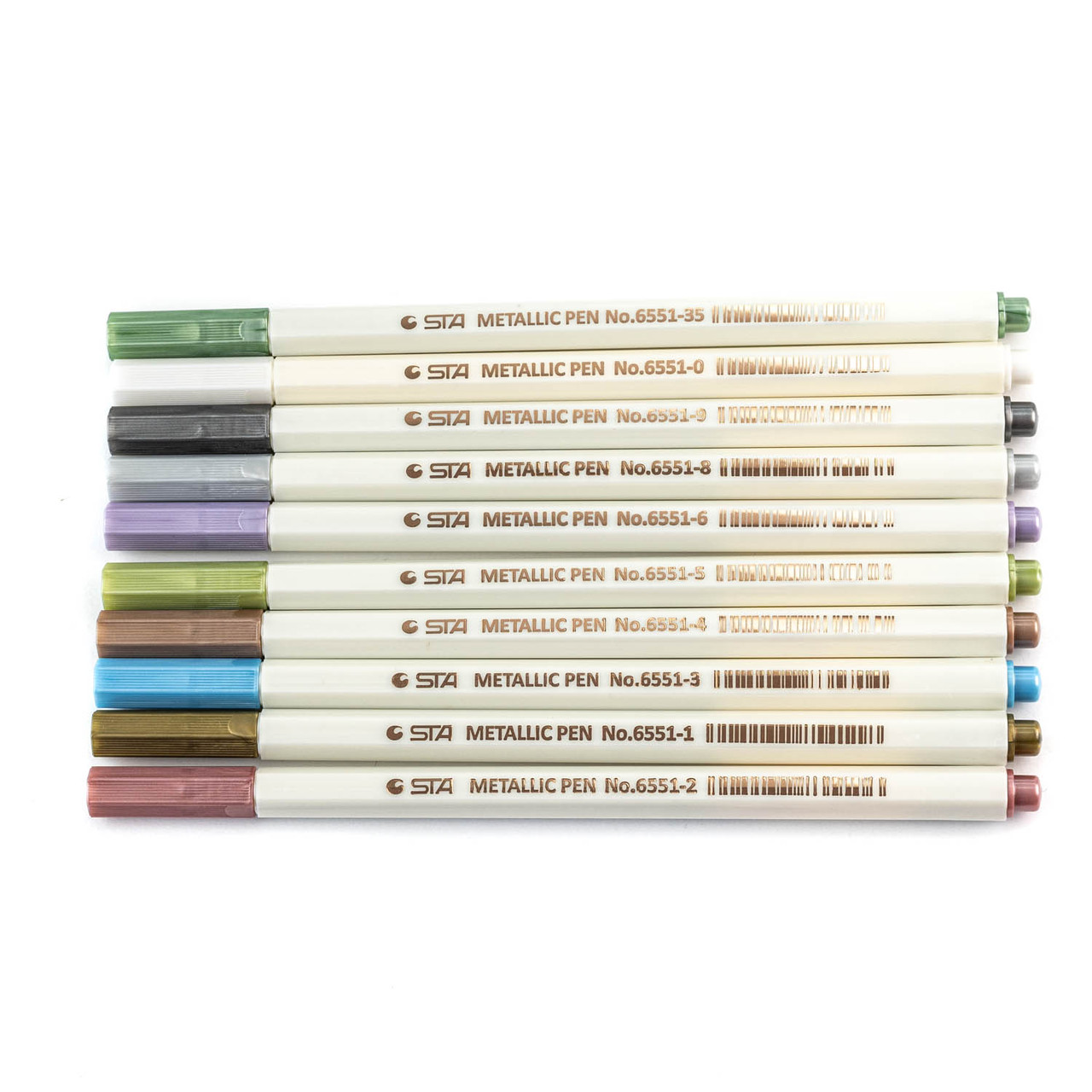 Набір Маркерів STA Metallic Color Pen 10шт 1мм Мікс MRK008