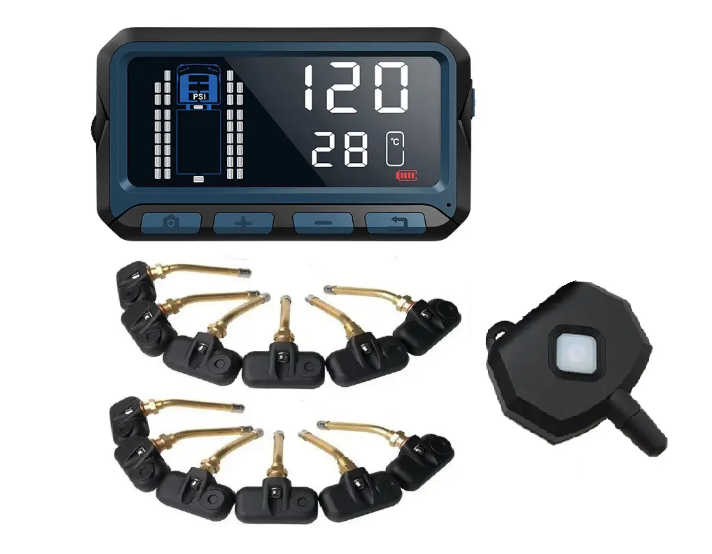 Система контролю тиску та температури в шинах TPMS Careud D550S для вантажівок, внутрішні датчиків