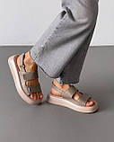 Неймовірні босоніжки з натуральної шкіри/липучка, фото 7