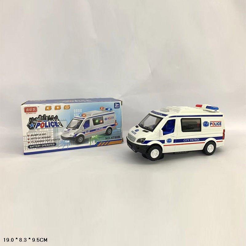 Машина арт 4788B (120шт) батар, поліція, світло, звук, короб. 19,8*9,5*8,3см