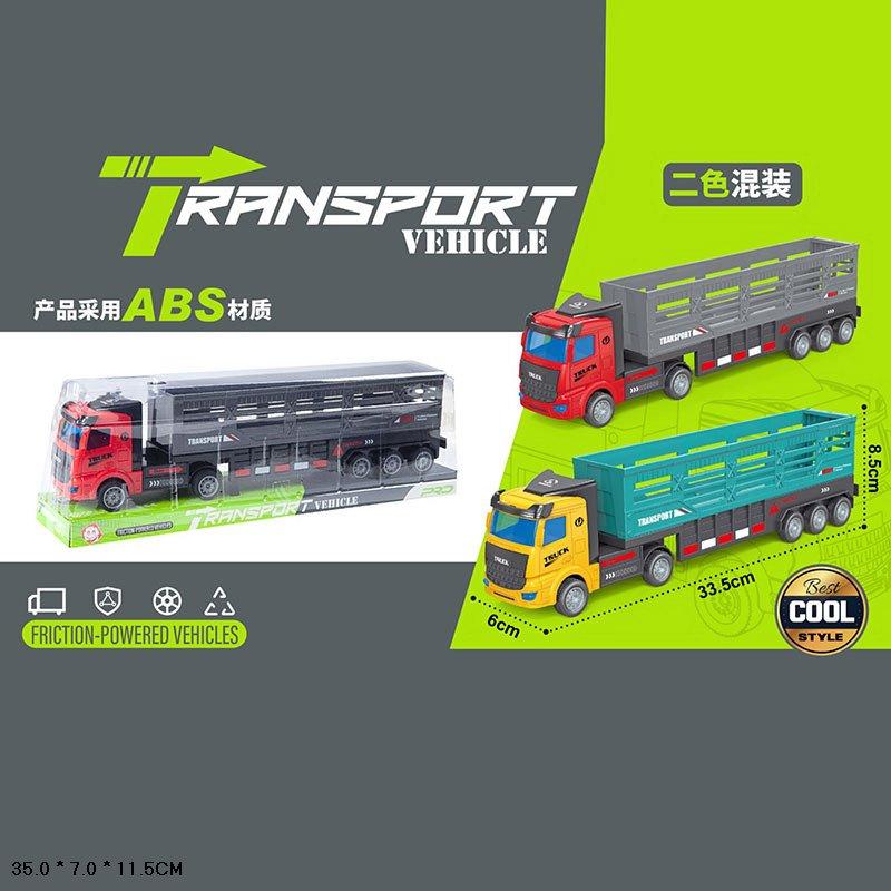 Трейлер інерц арт.666-3 (96шт/2) 3 кольори, під слюдою 35*11,5*7см